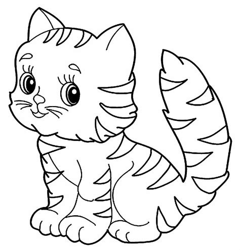 desenho para colorir gato - dieta para secar